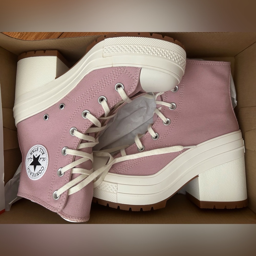 Converse heeled shoes